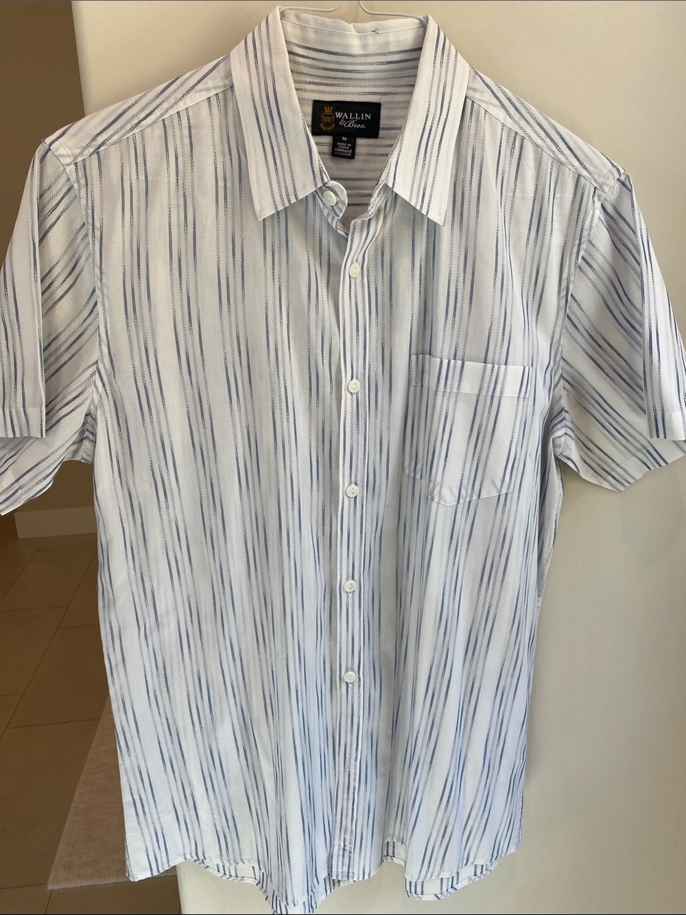 NORDSTROM WALLIN & BROS Short Sleeve Button Up Dress Shirt